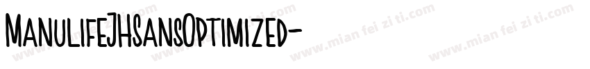 ManulifeJHSansOptimized字体转换