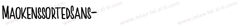 MaokenssortedSans字体转换