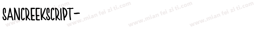 sancreekscript字体转换
