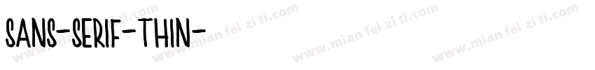 sans-serif-thin字体转换