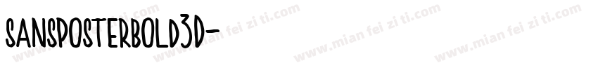 sansposterbold3D字体转换