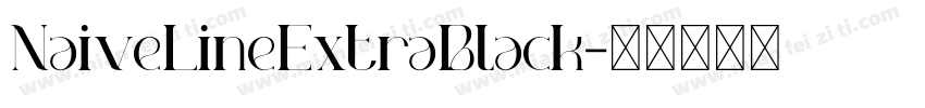 NaiveLineExtraBlack字体转换