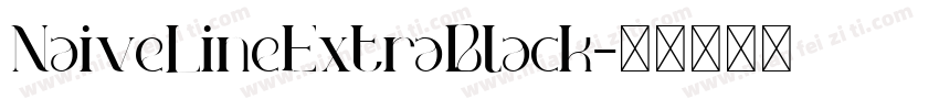 NaiveLineExtraBlack字体转换