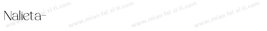 Nalieta字体转换