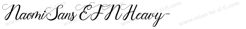 NaomiSansEFNHeavy字体转换
