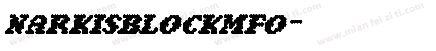 narkisblockmfo字体转换