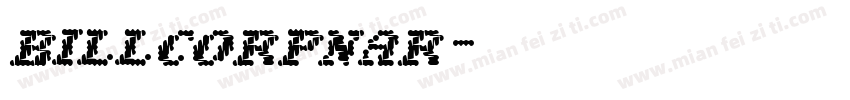 billcorpnar字体转换