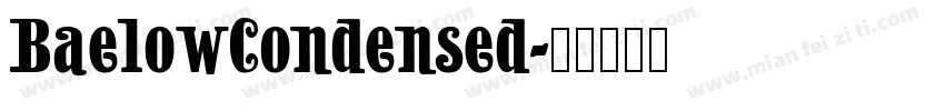 BaelowCondensed字体转换