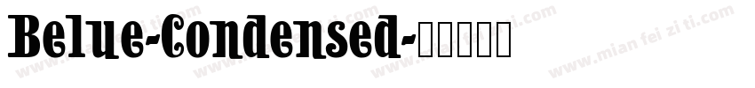 Belue-Condensed字体转换