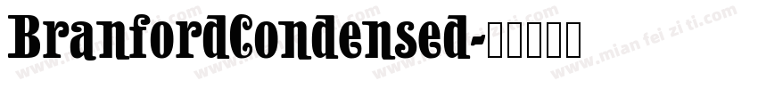 BranfordCondensed字体转换