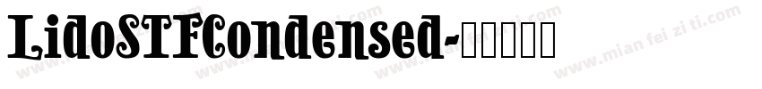 LidoSTFCondensed字体转换