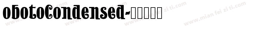 obotoCondensed字体转换