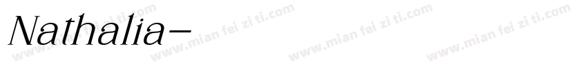 Nathalia字体转换