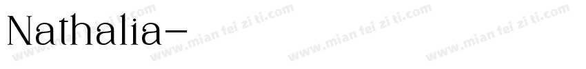 Nathalia字体转换