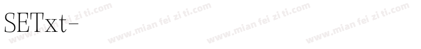 SETxt字体转换