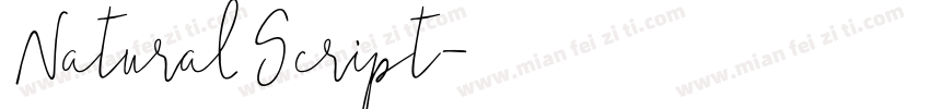 NaturalScript字体转换