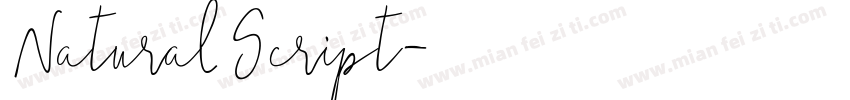 NaturalScript字体转换
