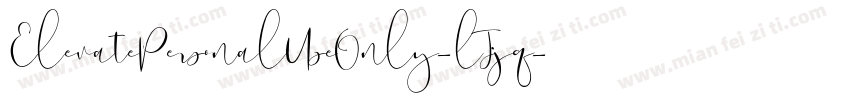 ElevatePersonalUseOnly-lJjq字体转换