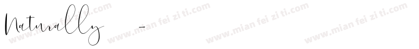 Naturally英文字体字体转换