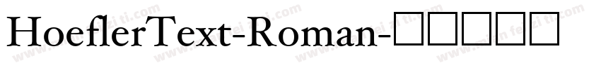 HoeflerText-Roman字体转换