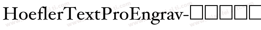 HoeflerTextProEngrav字体转换