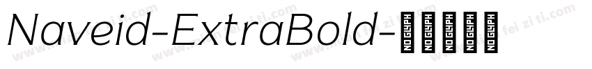 Naveid-ExtraBold字体转换