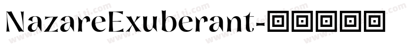 NazareExuberant字体转换