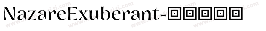 NazareExuberant字体转换