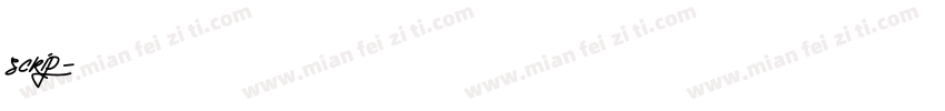 scrip字体转换
