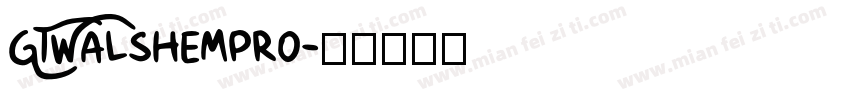 GTWalshempro字体转换