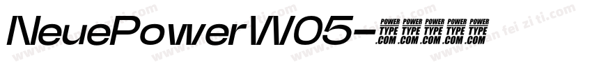 NeuePowerW05字体转换