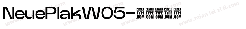 NeuePlakW05字体转换