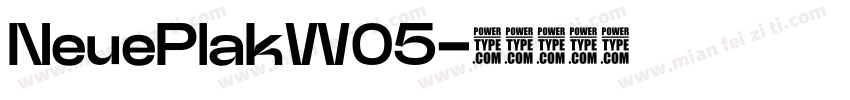 NeuePlakW05字体转换