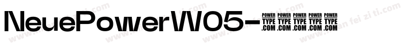 NeuePowerW05字体转换