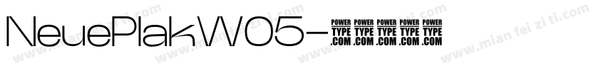 NeuePlakW05字体转换