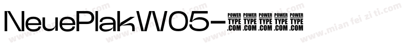 NeuePlakW05字体转换