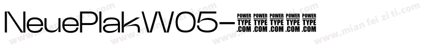 NeuePlakW05字体转换