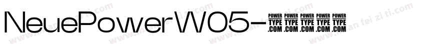 NeuePowerW05字体转换