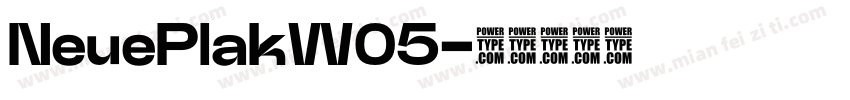 NeuePlakW05字体转换