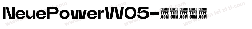 NeuePowerW05字体转换