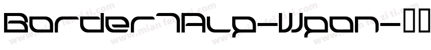 Border7Alp-Wpon字体转换