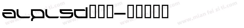 alplsd生成器字体转换