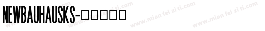 NewBauhausKS字体转换