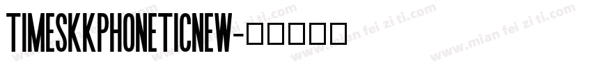 TimesKKphoneticNew字体转换