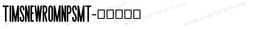 TimsNewRomnPSMT字体转换
