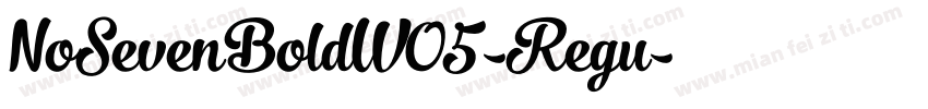 NoSevenBoldW05-Regu字体转换