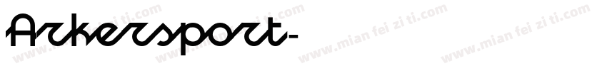Arkersport字体转换