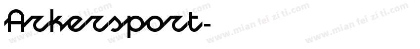 Arkersport字体转换