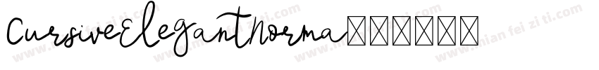 CursiveElegantNorma字体转换