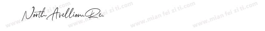 字体名称NorthAvellion-Re字体转换